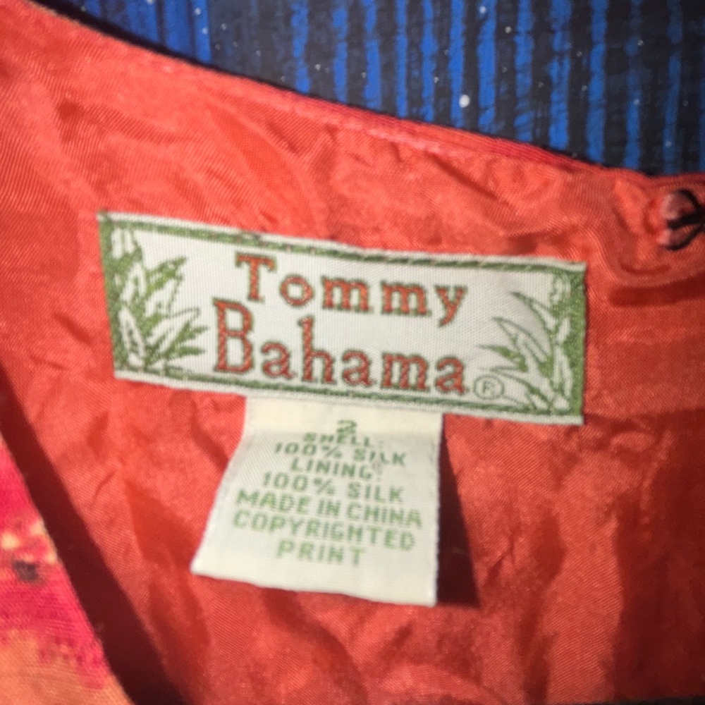 Tommy Bahama Floral Orange Sleeveless Dress - Picture 3 of 6